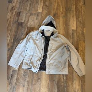 Nautica Lightweight Jacket With Roll-Away Hood